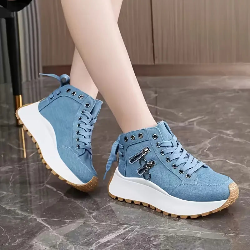 Women’s Arch Support Platform Wedge Trainers