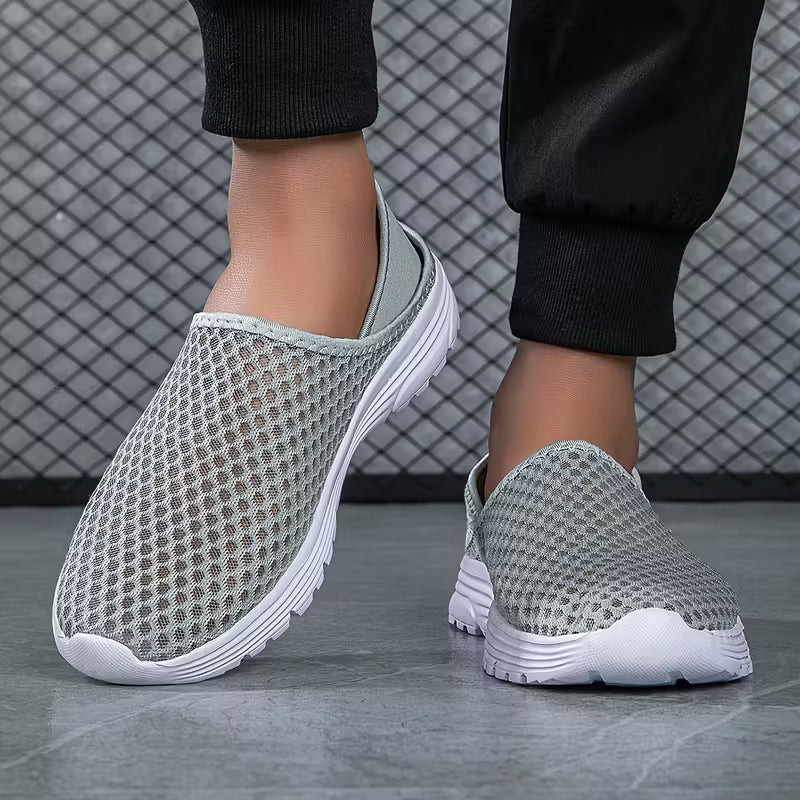 Men’s Breathable Lightweight Slip-On Mesh Trainers