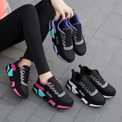 Women’s Colour-Block Mesh Trainers