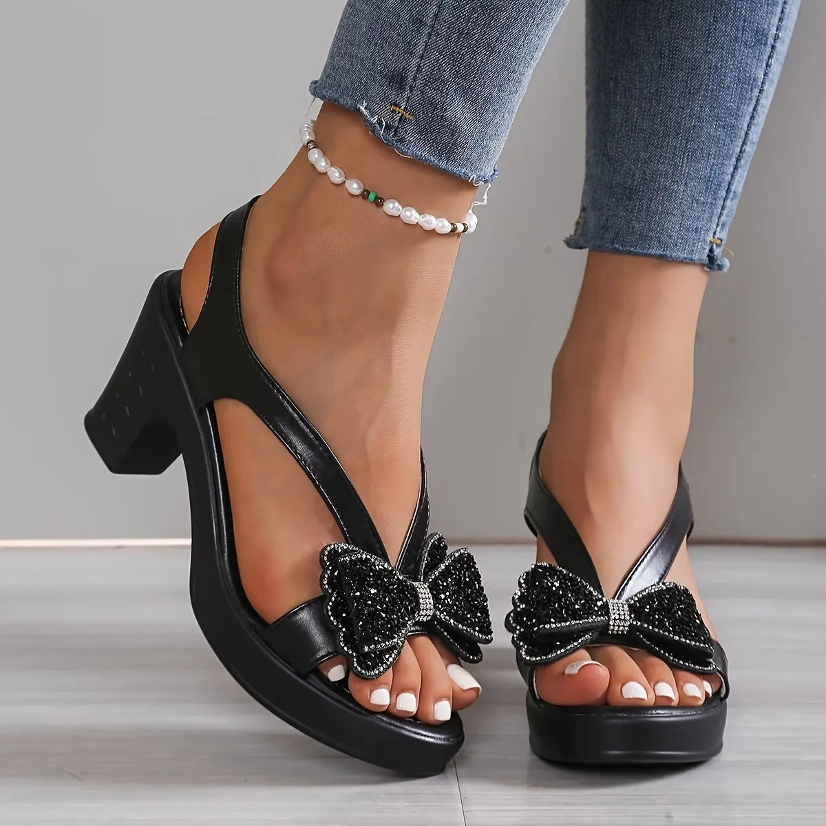 Women’s Bow Platform Comfort Sandals