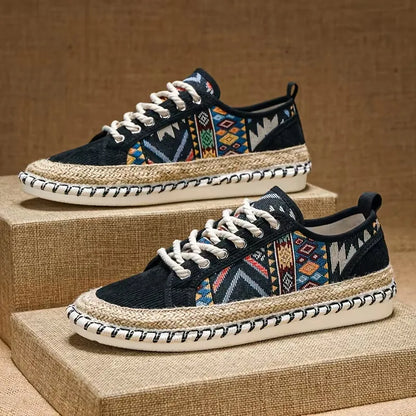 Men’s Breathable Casual Vintage Bohemian Espadrille Trainers