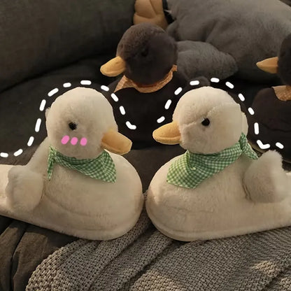 Women’s Plush Duck Winter Slippers