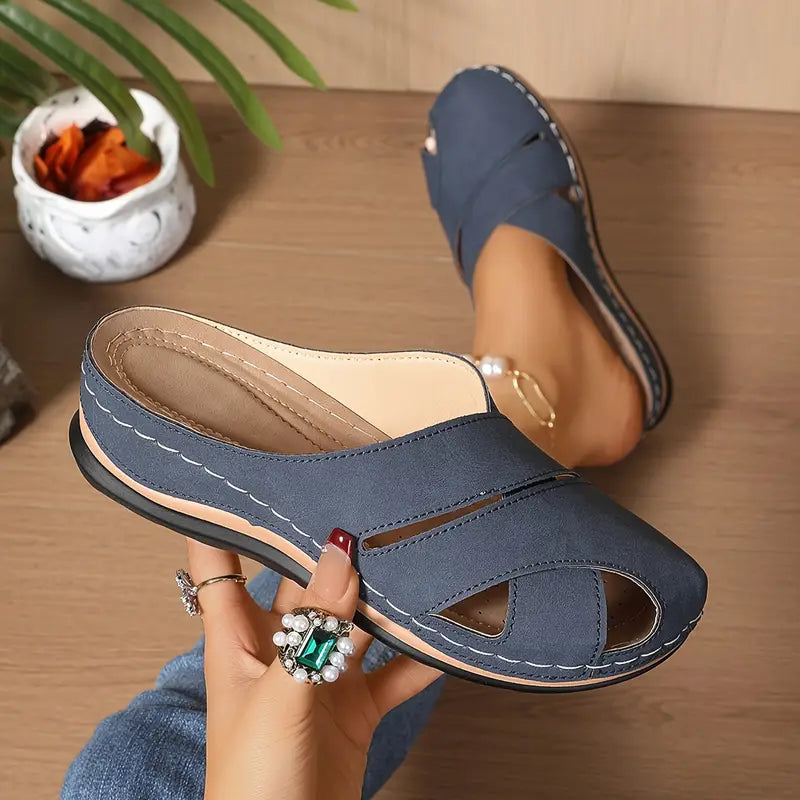 Women's Platform Wedge Sandals - Roman Style Comfort