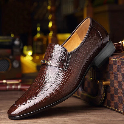 Men's Italian Leather-Look Shoes