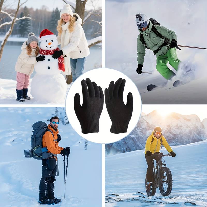 USB-Powered Heated Touchscreen Gloves with Auto Shut-Off