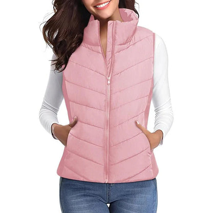 Women’s Quilted Zip-Up Puffer Vest