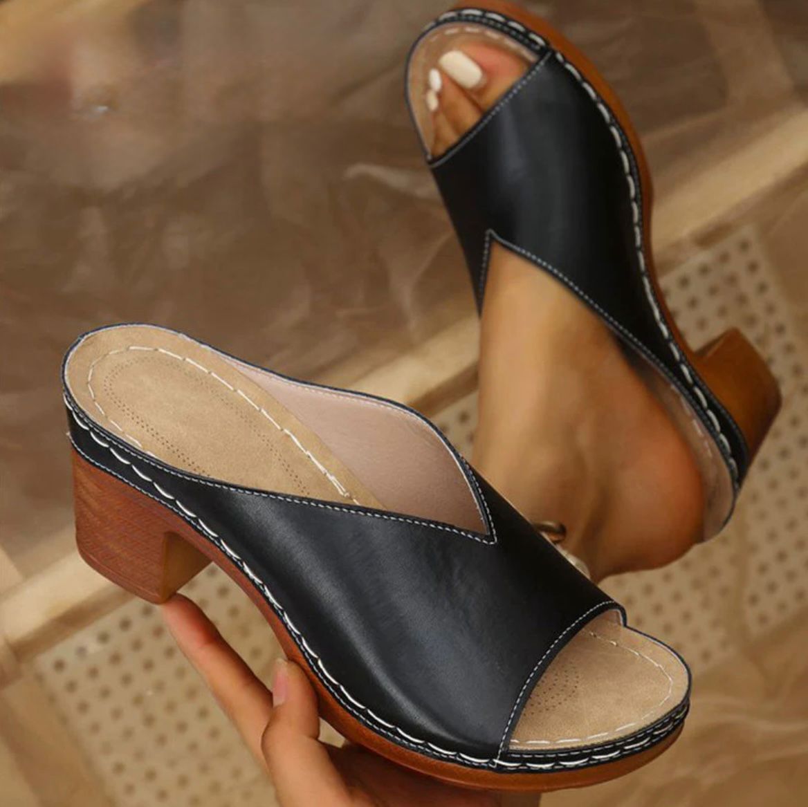 Women's Sandals with Block Heels
