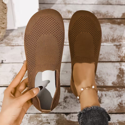 Women’s Knitted Slip-On Flat Shoes