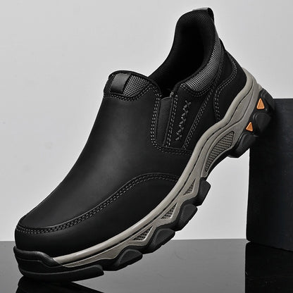 Men’s Premium Supportive Leather-Look Loafers
