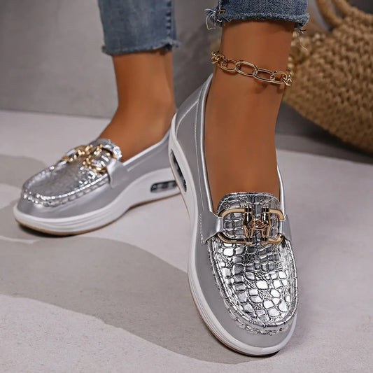 Women’s Buckled Platform Loafers