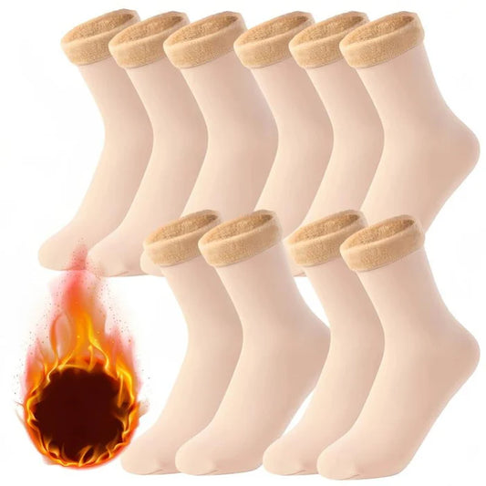 Women’s Fleece Lined Thermal Slipper Socks for Winter Warmth