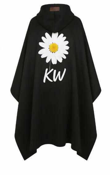 Hooded Plush Fleece Poncho Blanket