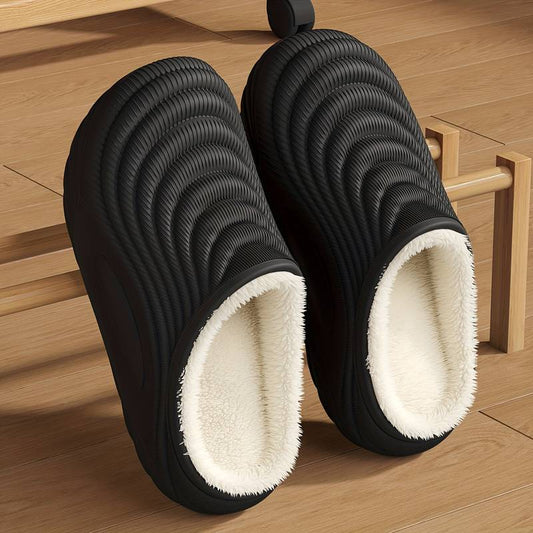 Plush Lined EVA Slip On Clogs for Winter Warmth