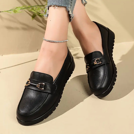Women's Professional Slip-Resistant Slides – Supportive Work Flats