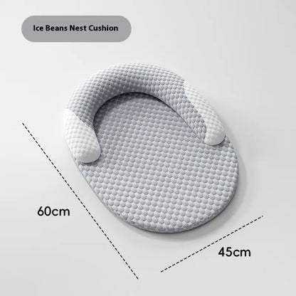 Cooling U-Shaped Pet Bed