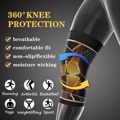 Adjustable Strap Compression Knee Support Sleeve