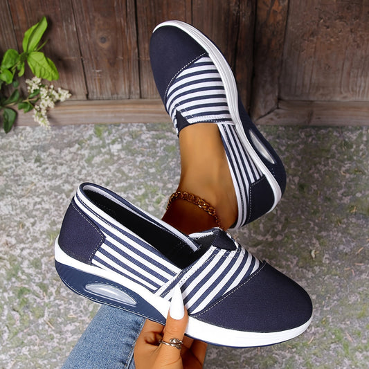 Women’s Comfort Striped Slip-On Trainers