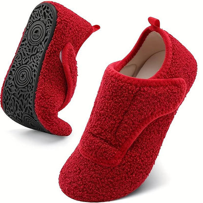 Women’s Wide Fit Adjustable Warm House Slippers