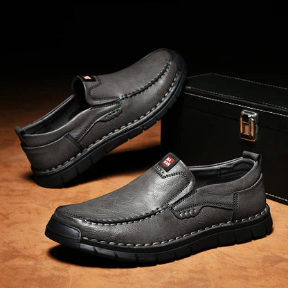 Men’s Leather-Look Loafers