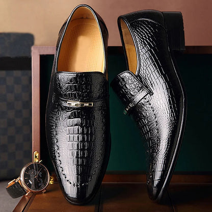 Men's Italian Leather-Look Shoes