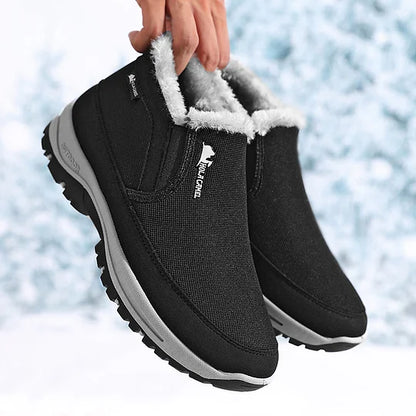 Men’s Slip-On Warm Waterproof Hiking Shoes