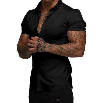 Men’s Slim-Fit Short-Sleeve Shirt