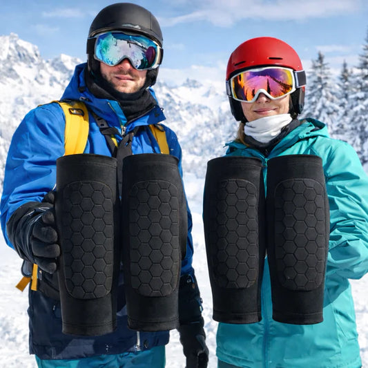 Ski Boot Shin Protection Sleeve with Honeycomb Padding