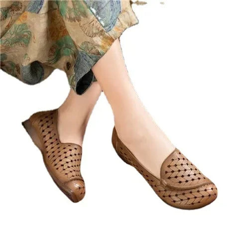Spring Women's Breathable Hollow Casual Flats