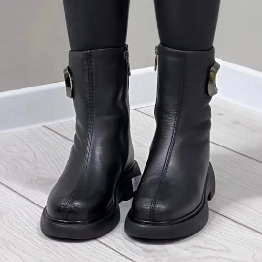 Women’s Ankle Boots with Buckle Detail