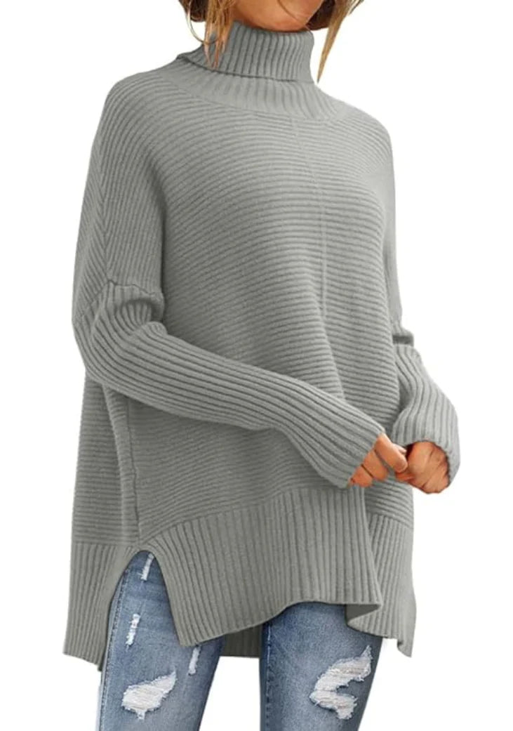 Women’s Soft Ribbed Knit Turtleneck Sweater