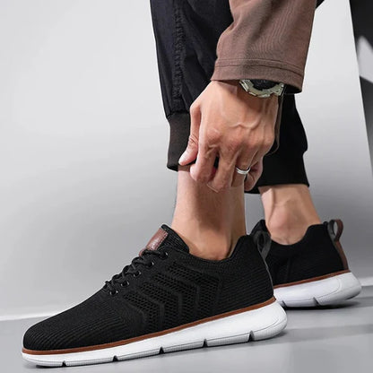 Men’s Breathable Mesh Lace-Up Trainers