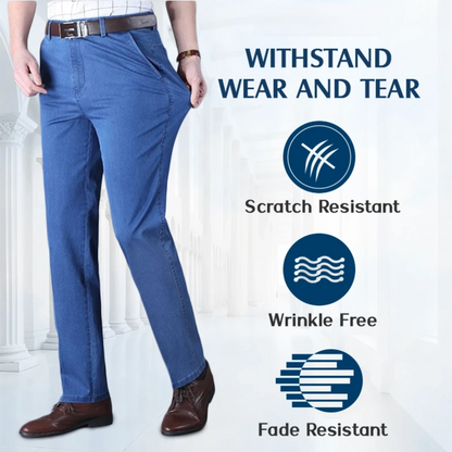 Men’s Stretch Straight-Leg Classic Jeans