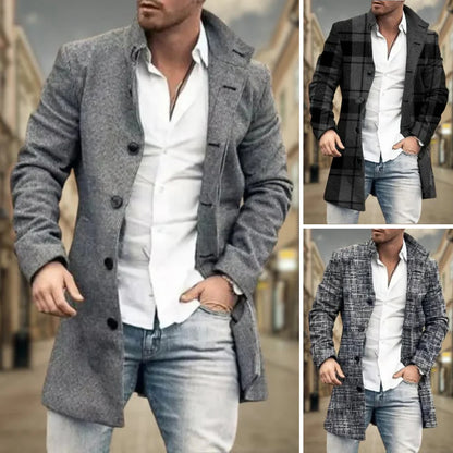 Men’s Prestige Wool-Blend Overcoat