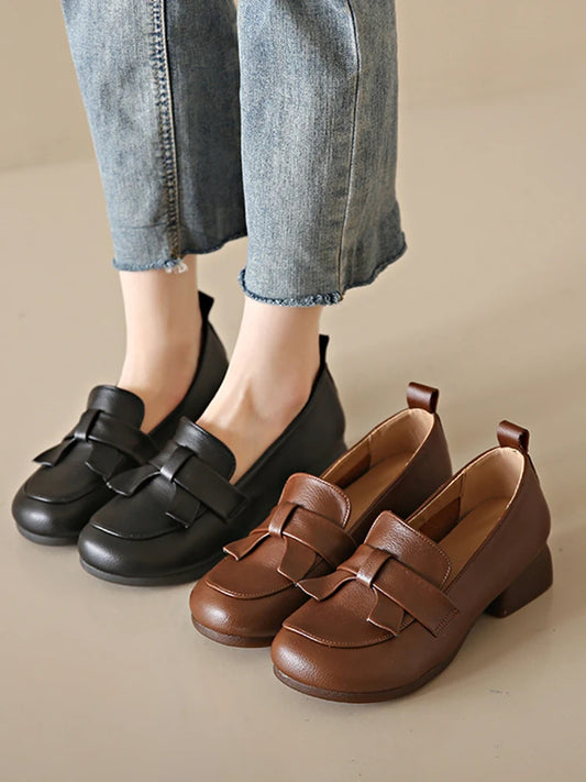 HIGH QUALITY COW LEATHER-LOOK WOMEN'S SHOES