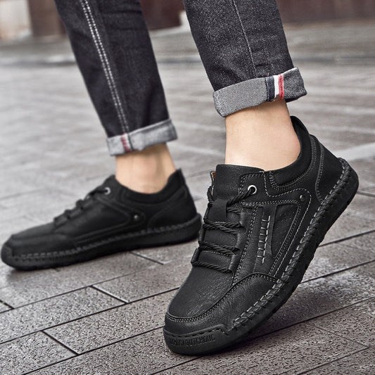 Men’s Handcrafted Leather-Look Comfort Shoes