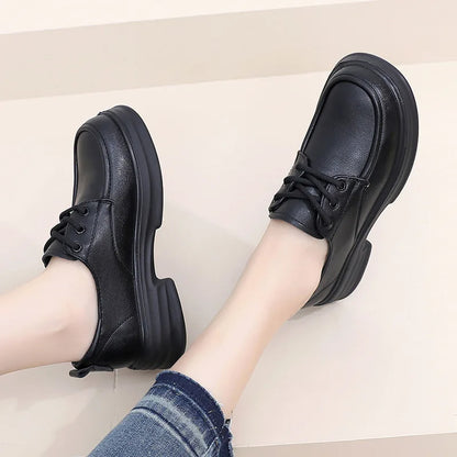 2024 New Versatile Leather-Look Non-Slip Shoes