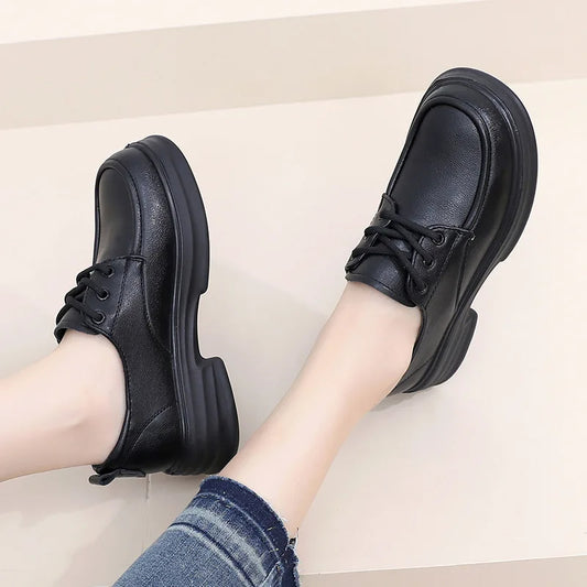 2024 New Versatile Leather-Look Non-Slip Shoes
