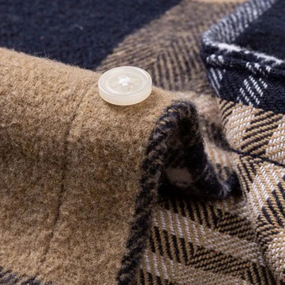 Men’s Brushed Cotton Wrinkle-Resistant Flannel Shirt