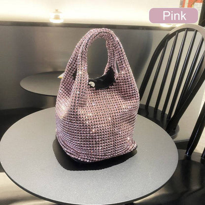 Women’s Rhinestone Embellished Clutch Handbag
