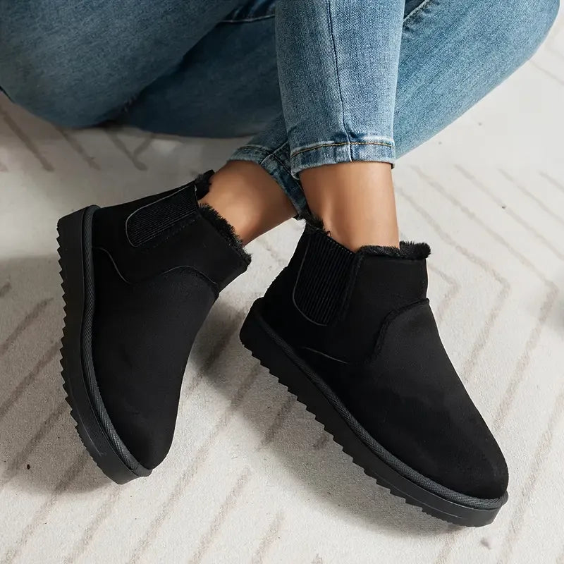 Women's Solid Colour Short Boots