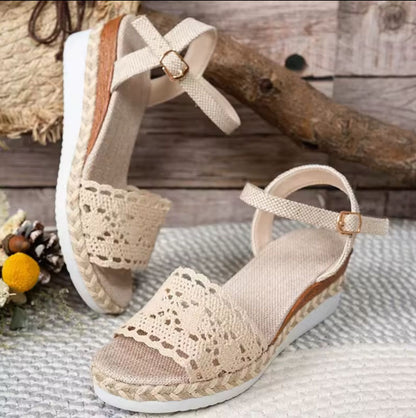 Women's Luxury Platform Sandals – Summer Casual Flat Designer Sandals