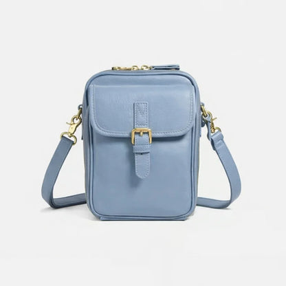 Women’s Compact Leather-Look Crossbody Handbag