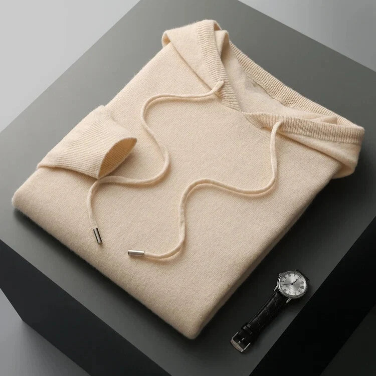 Men's Refined Hooded Knit Jumper