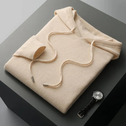 Men's Refined Hooded Knit Jumper