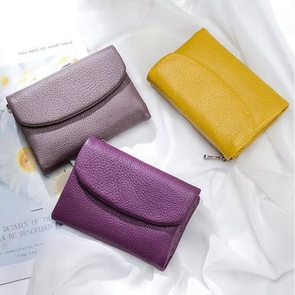 Pebble-Grain Leather-look RFID Wallet