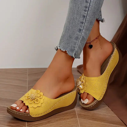 Women’s Floral Wedge Comfort Sandals