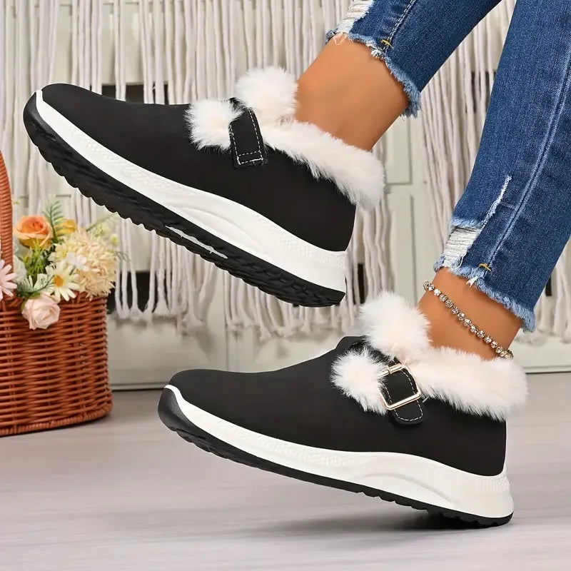 Women’s Waterproof Plush Winter Snow Shoes