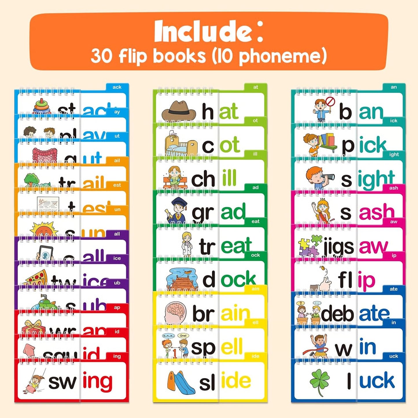 30-Piece Read and Rhyme Flip-Book Set