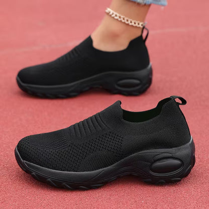 Women’s Slip-On Knit Walking Trainers