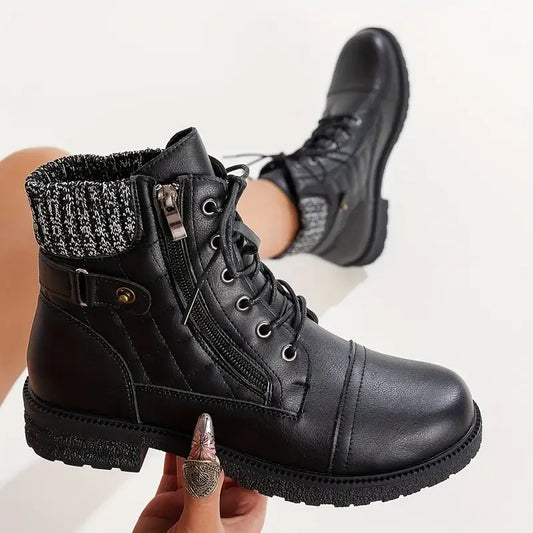 Women’s Comfortable Non-Slip Ankle Boots with Side Zipper